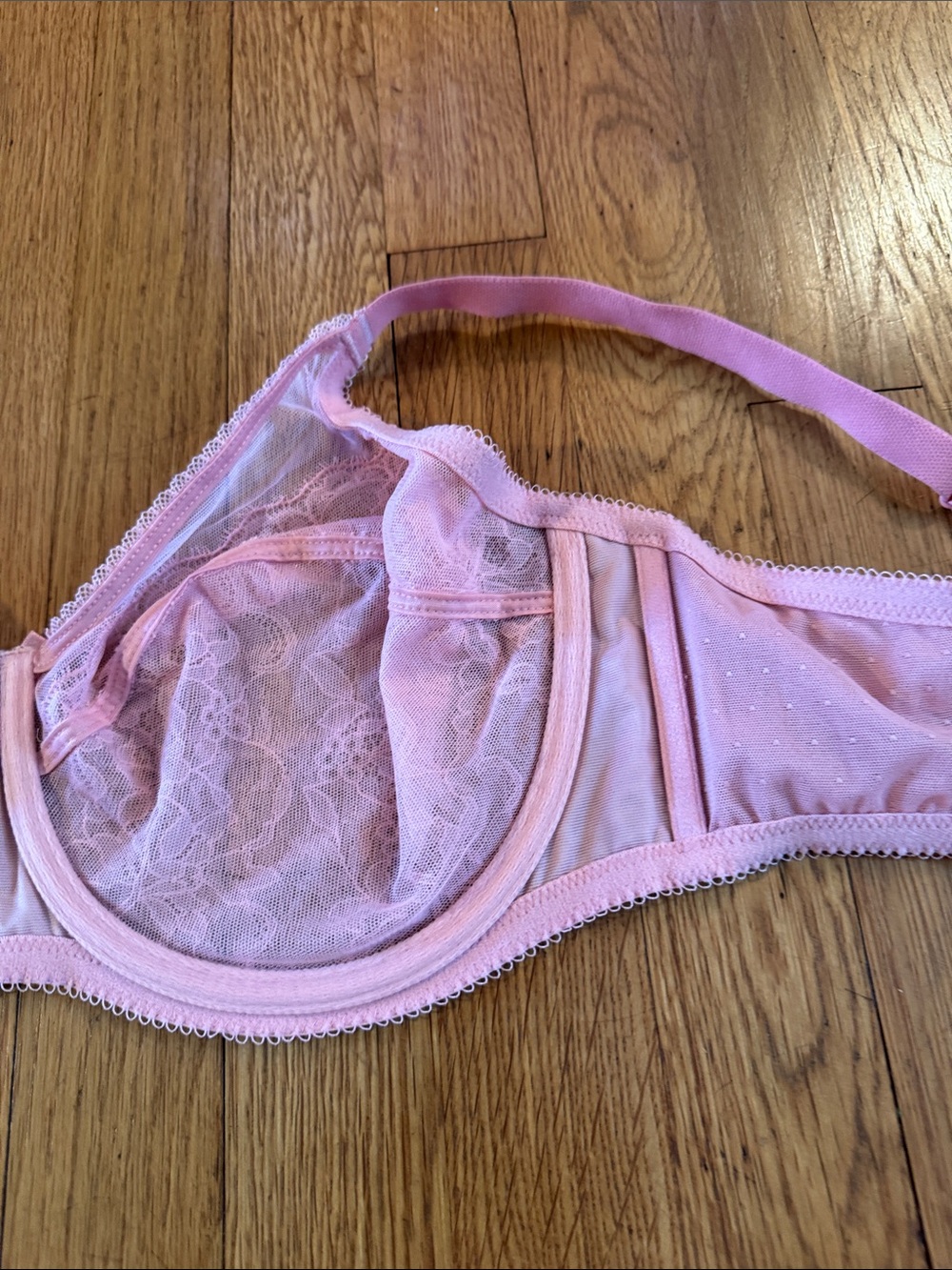 🐷 Wacoal Retro Chic Unlined Underwire Bra - Bridal Rose - Picture 12 of 14